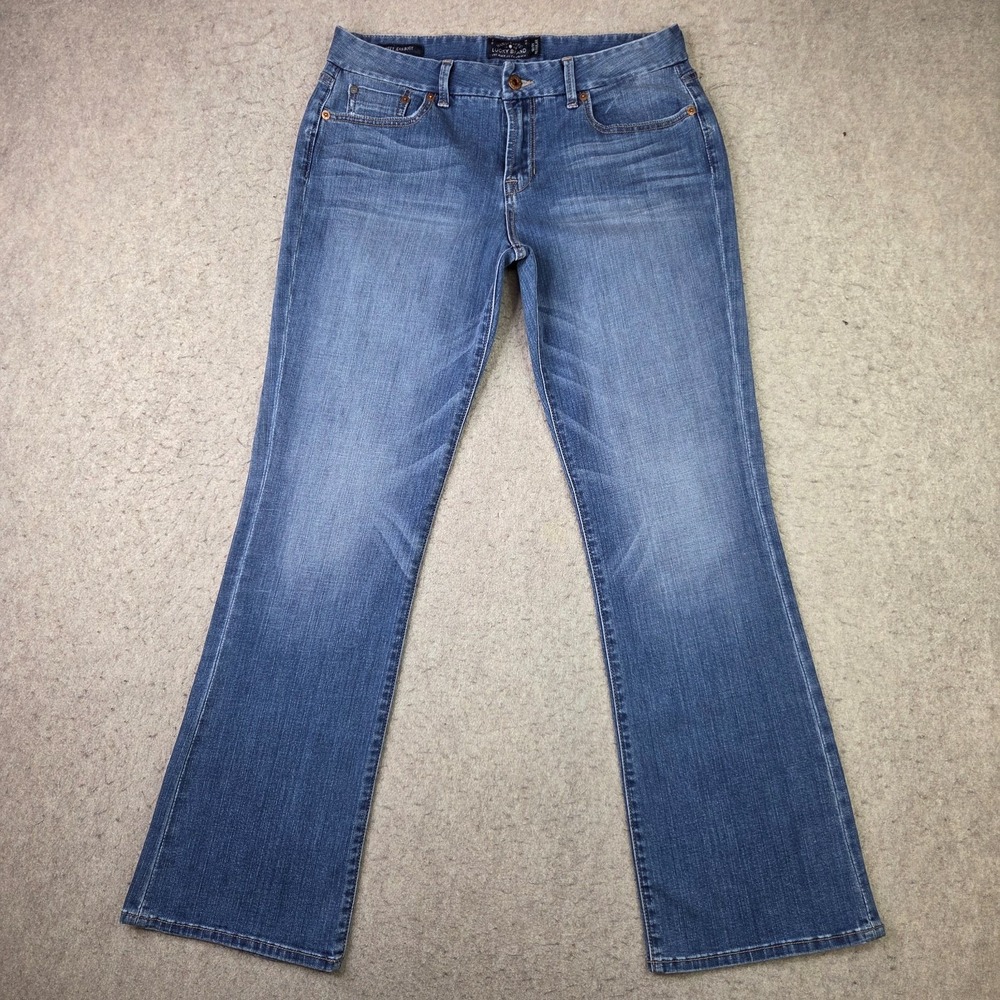 Lucky Brand Sweet Jean Boot Jeans Women's 12/31 Reg Blue Medium Wash Stretch